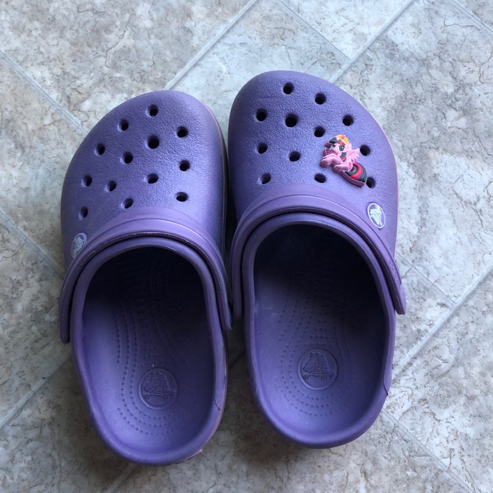 Good used condition crocs kids shoes